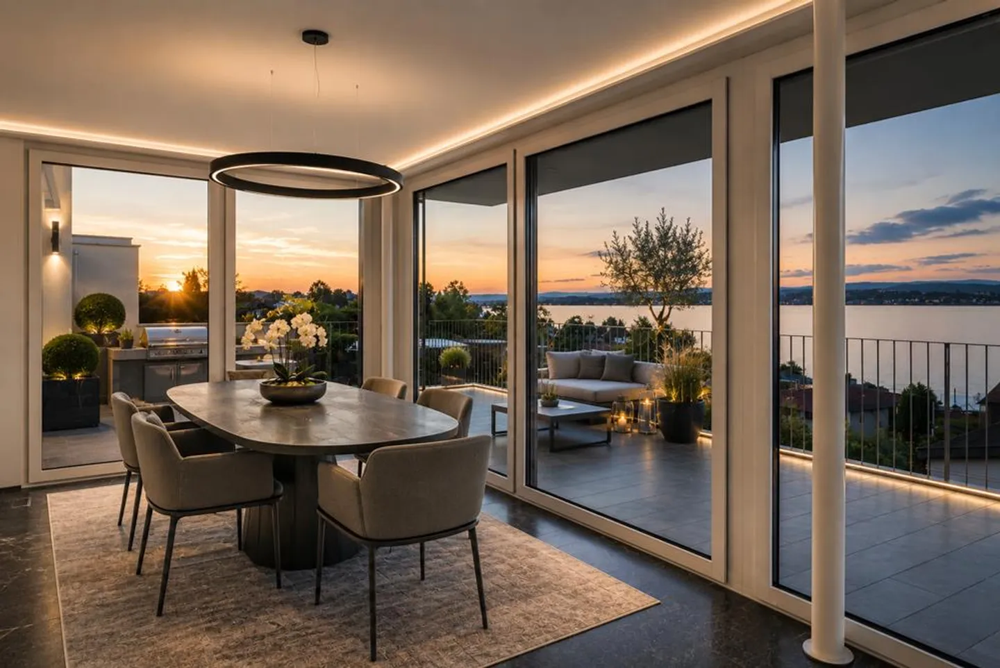 Appartement penthouse exclusif avec vue sur le lac dégagée - Photo 7 sur 22