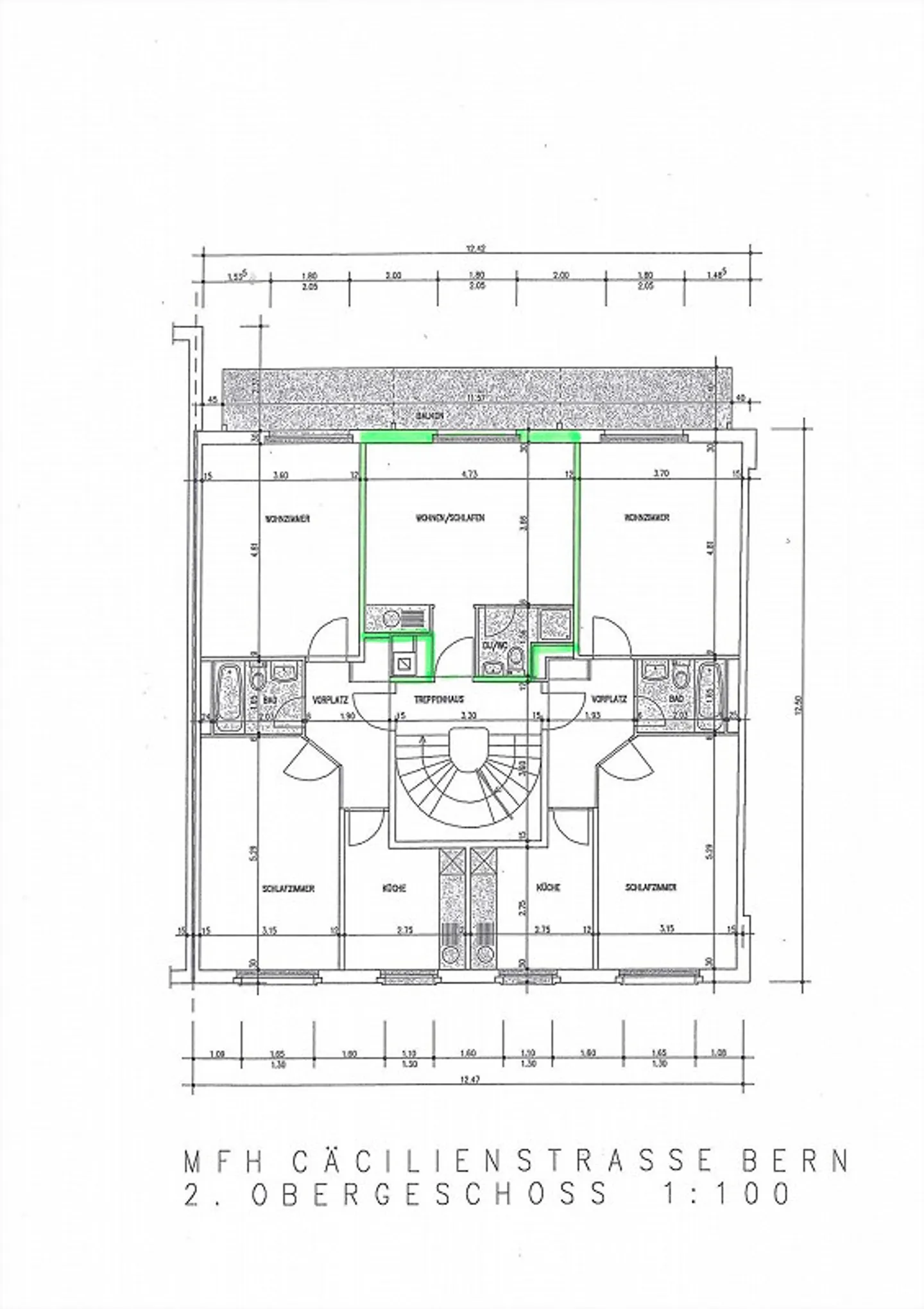 Studio avec balcon dans un emplacement calme près d'Eigerplatz - Photo 6 sur 6