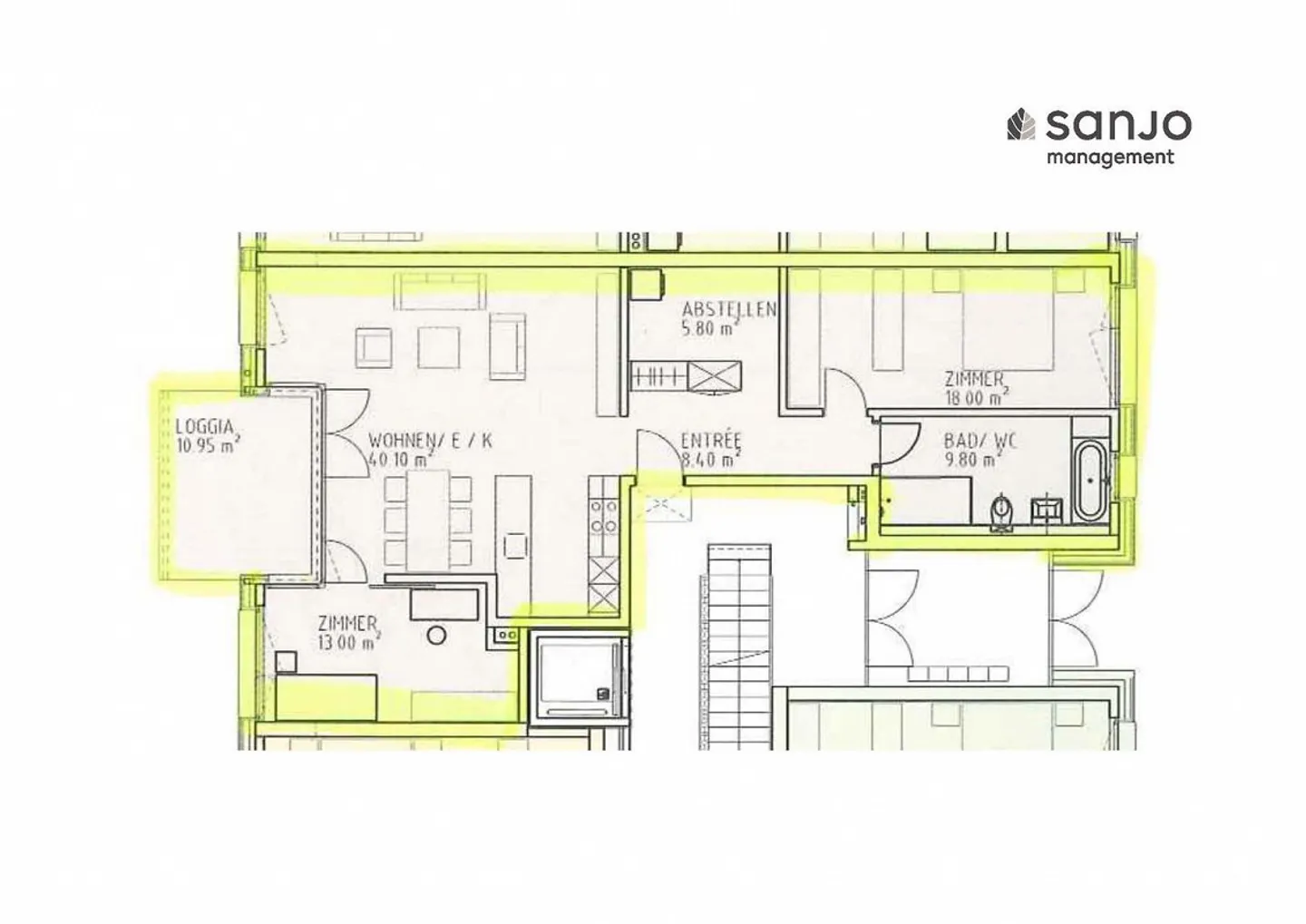 Charmante 3.5-Zimmer-Wohnung in der Solarsiedlung Hintere Luegeten - Foto 5 di 5