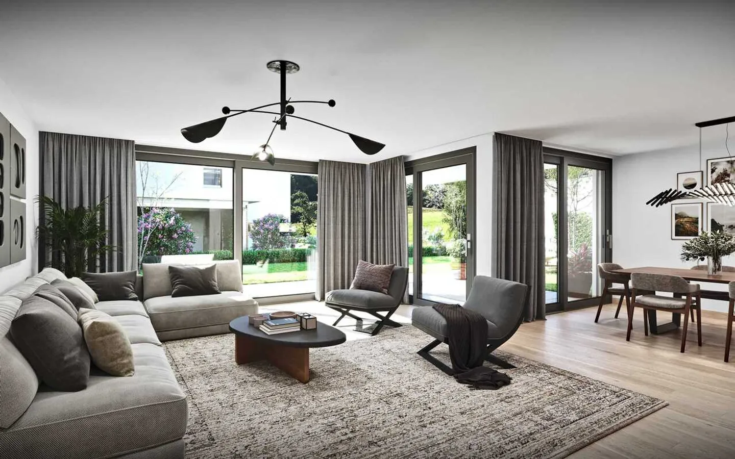 Modernes 4.5-Zimmer-Einfamilienhaus in Zullwil mit Panorama - Foto 3 von 9