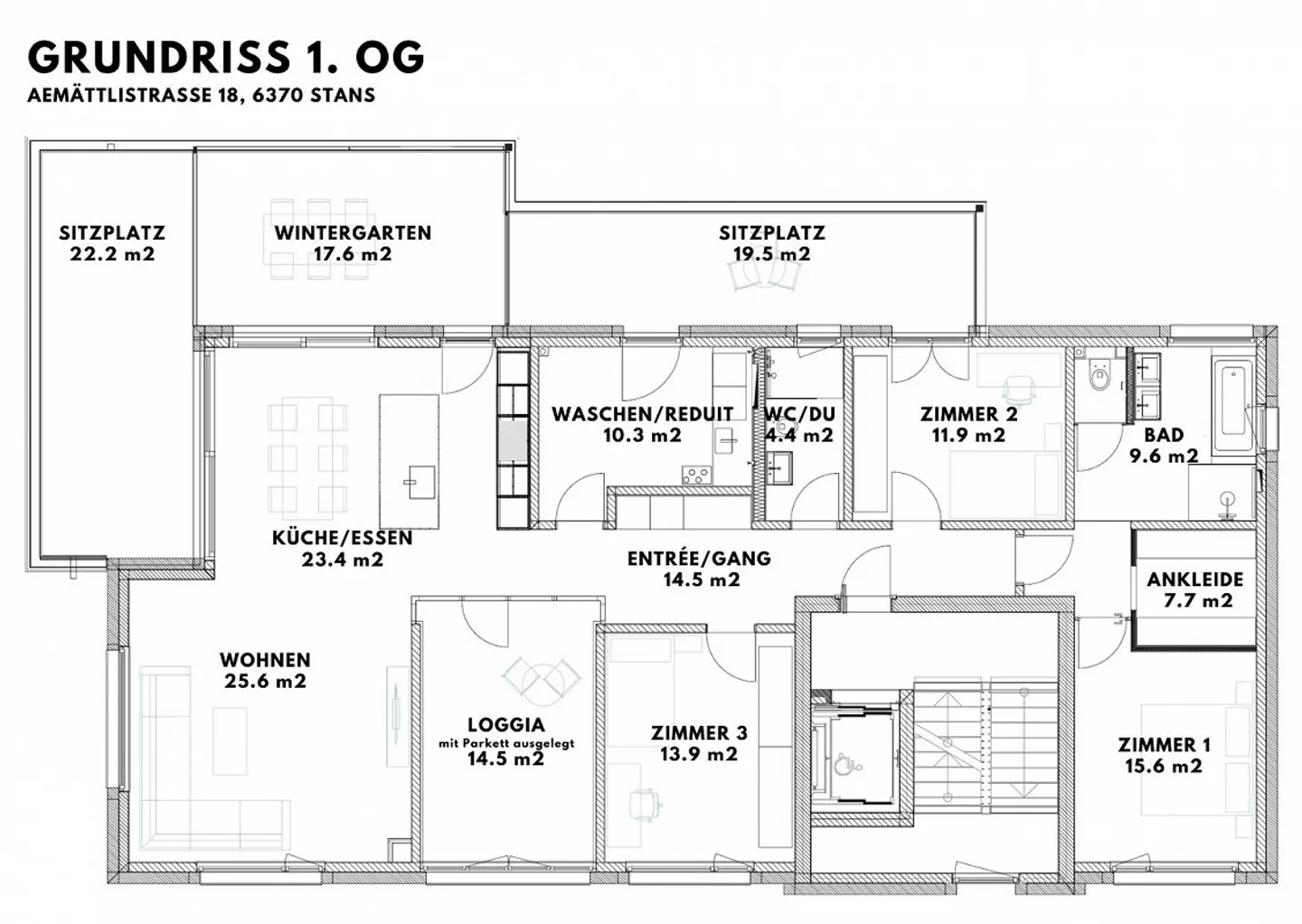 Spacious 4.5-room apartment with loggia & laundry room - Photo 8 of 8