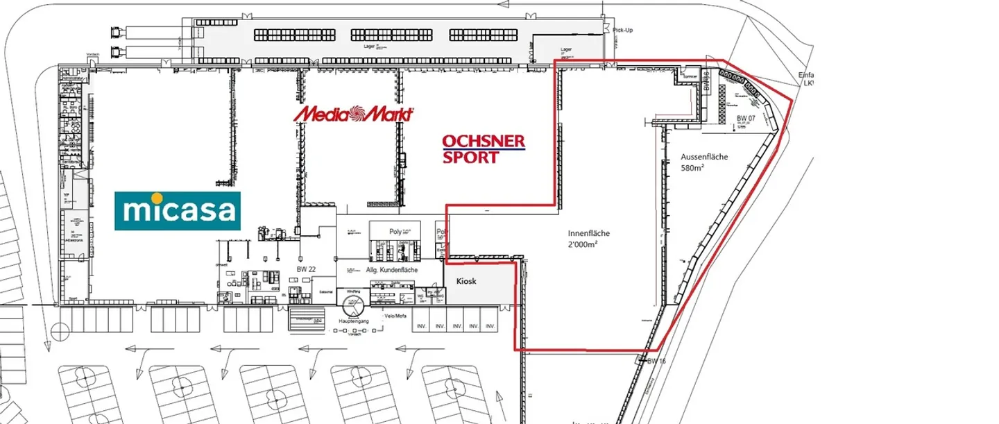 Spazio commerciale spazioso di 2'500m2 - MParc Delemont - Foto 18 di 19