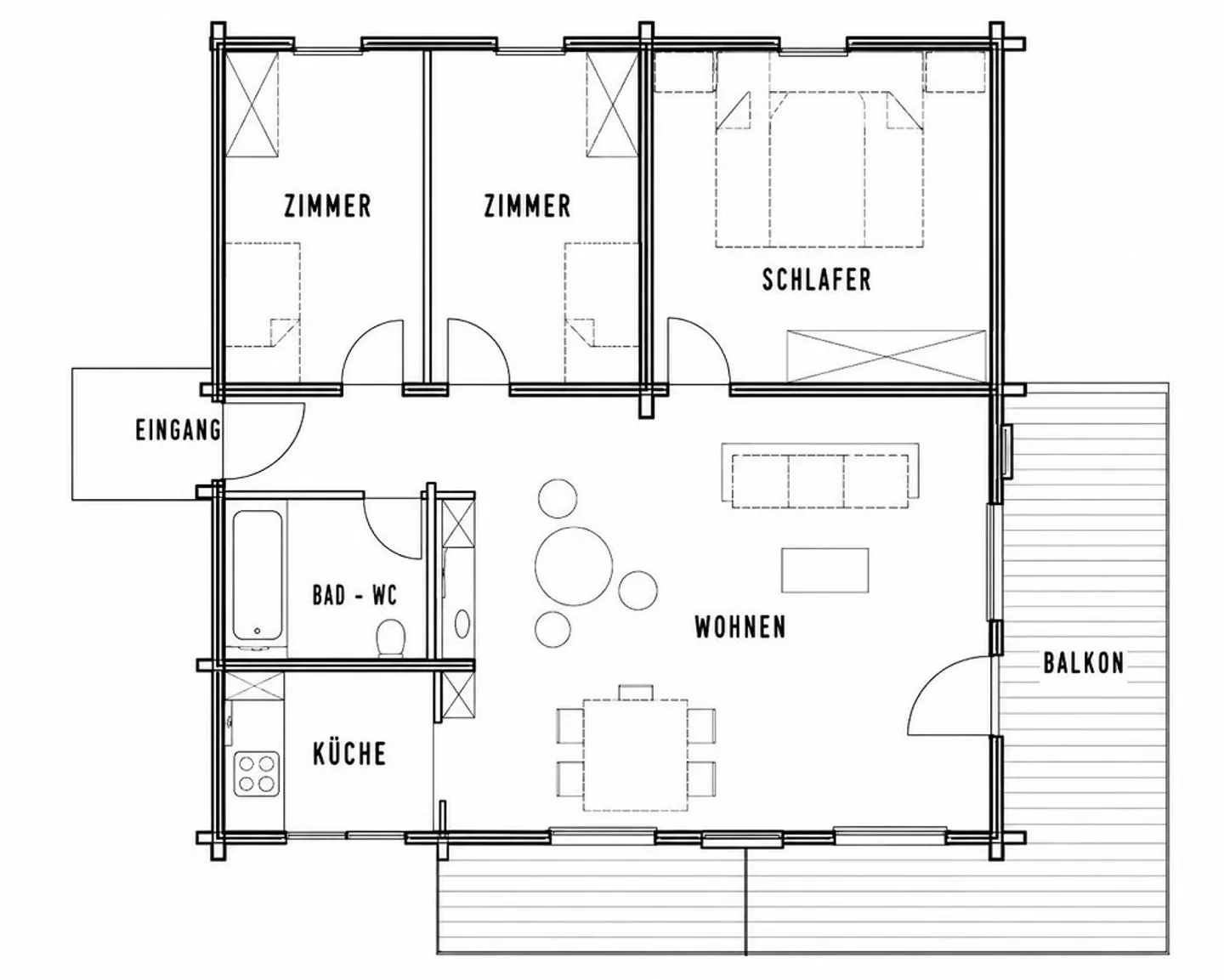 Chalet mit zwei Einheiten in Fiesch - Foto 8 von 8