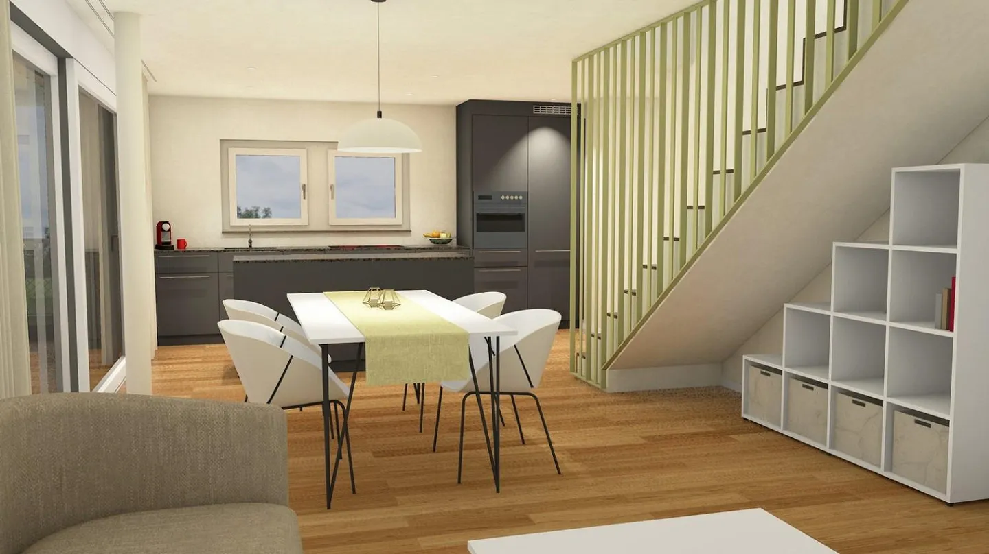 Appartement en duplex de 3.5 pièces idéal pour célibataires ou couples - Photo 4 sur 5
