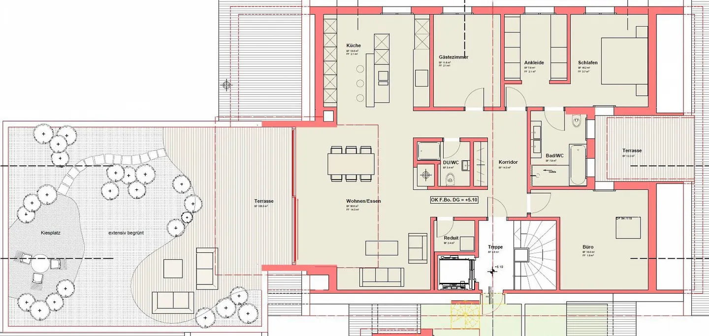 Appartamento 4.5 stanze con terrazza eccezionale - Foto 14 di 14