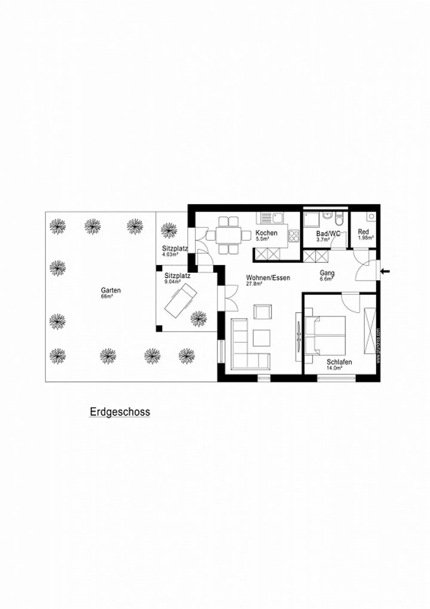 Appartamento giardino 2,5 locali con ascensore e garage singolo - Foto 13 di 20