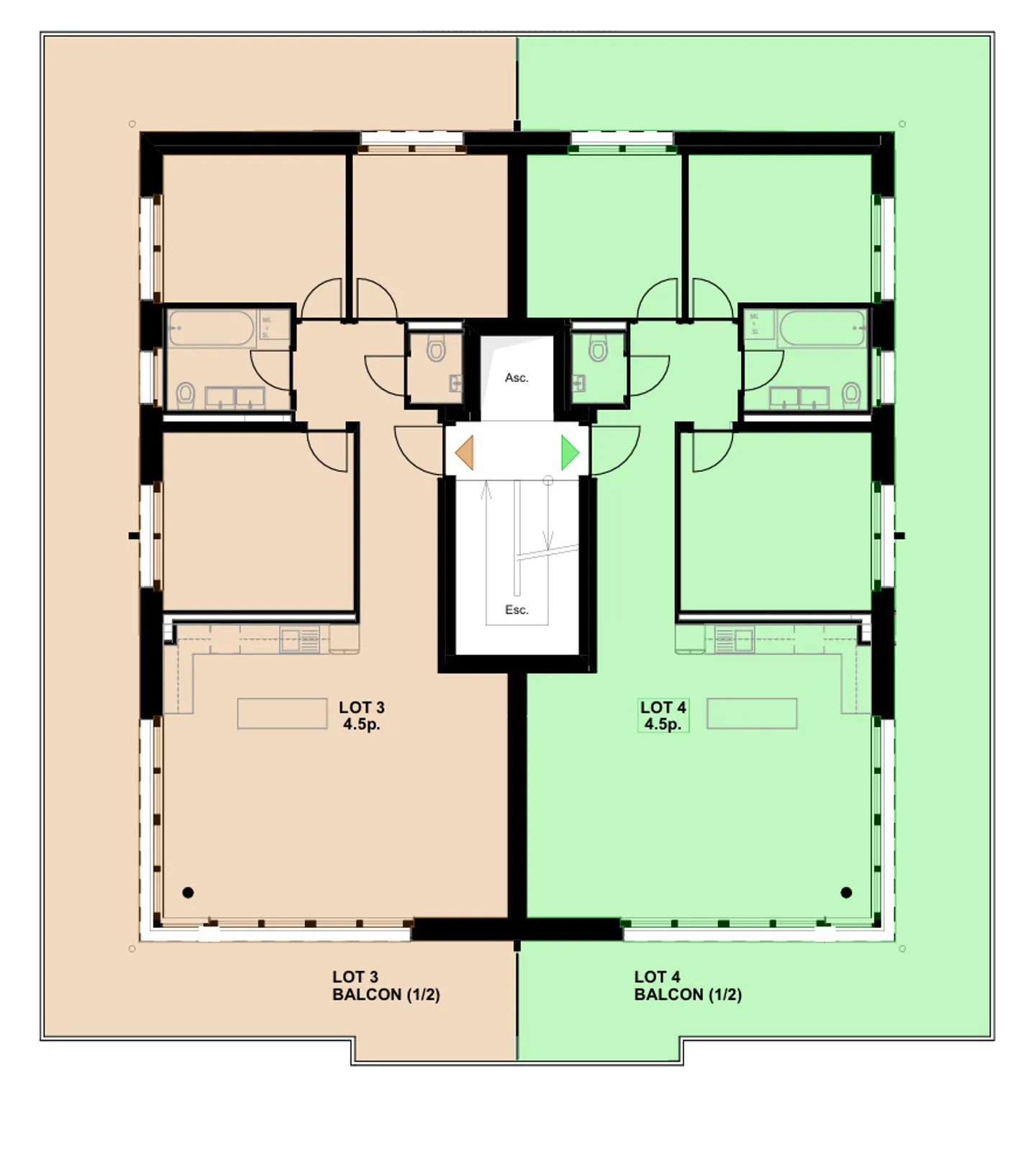 Alpine Charm & Spacious Areas LOT 4 Magnificent 4.5 Rooms on the 1st Floor - Photo 6 of 9