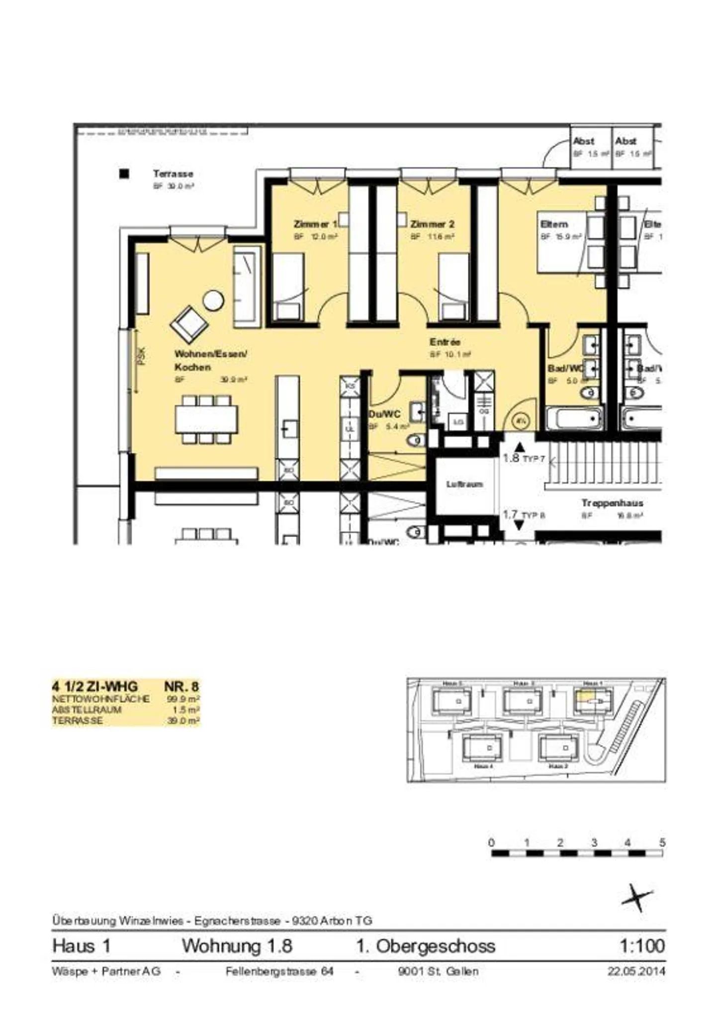 Ampio appartamento di 4,5 stanze in standard di proprietà - Foto 13 di 13