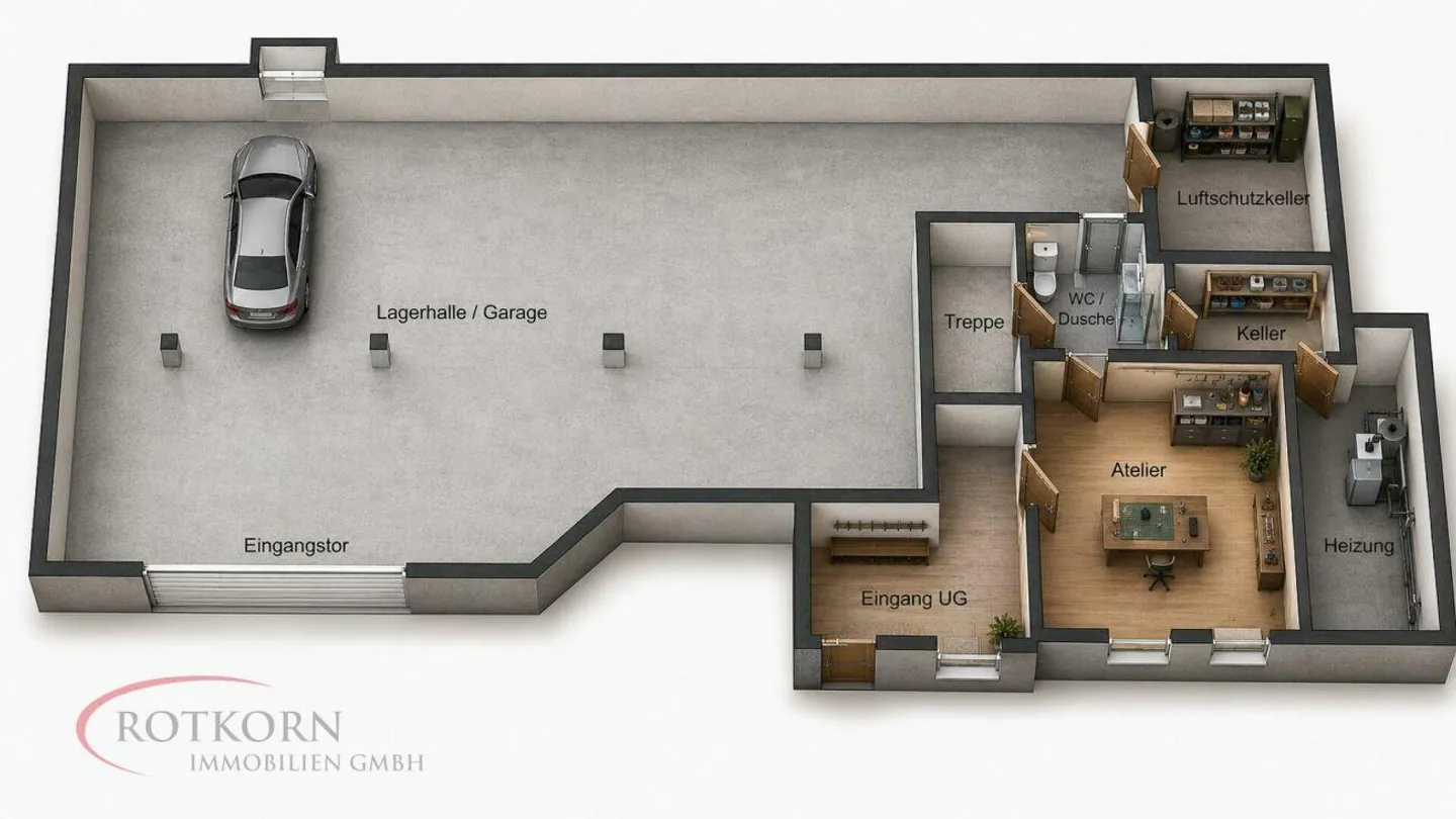 Geräumiges Einfamilienhaus mit Lagerhalle - Foto 15 von 24