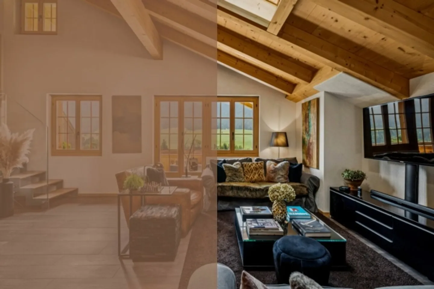 Luxurious Chalet Style over Two Floors – 5.5-Room Dream Home in Alpine Chic - Photo 1 of 13