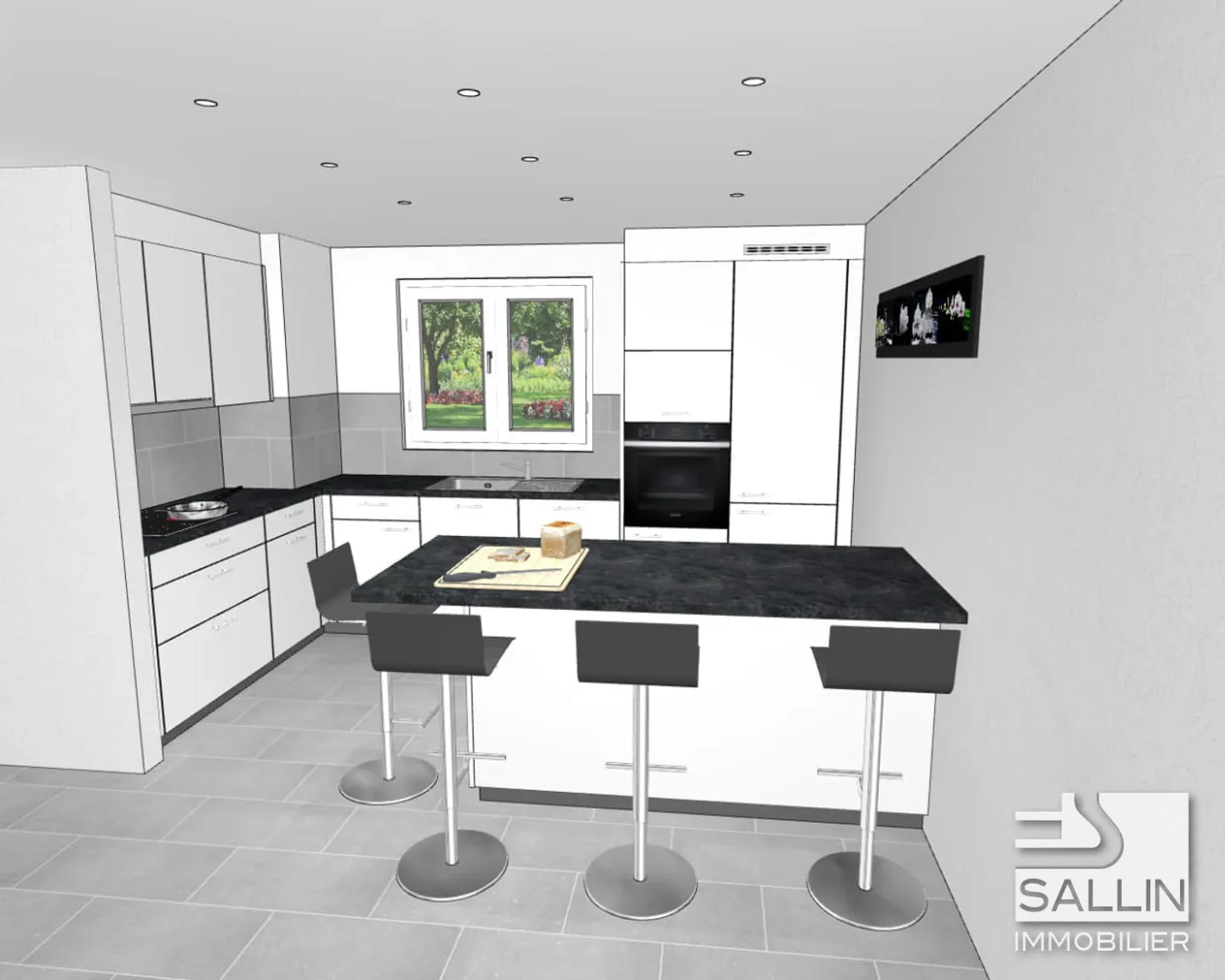 Bel appartement de 4 pièces - Photo 2 sur 9