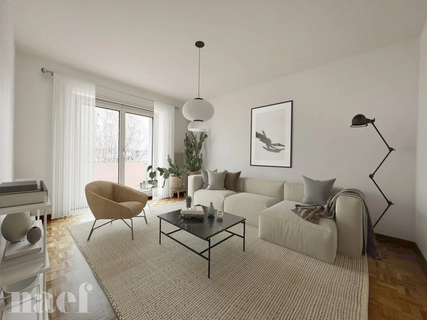 Charmantes Apartment mit Balkonen - Foto 6 von 8