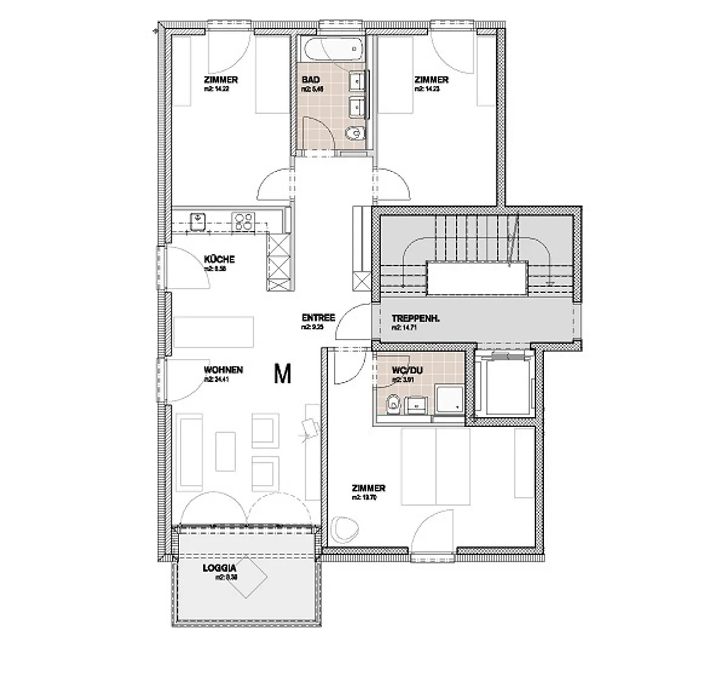 Modernes Apartment mit Aussicht - Foto 6 von 6
