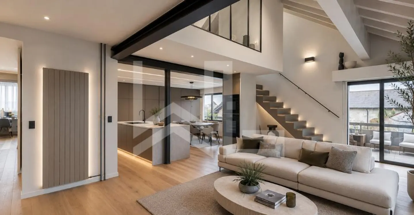 Superbe duplex entièrement rénové - Foto 1 di 9