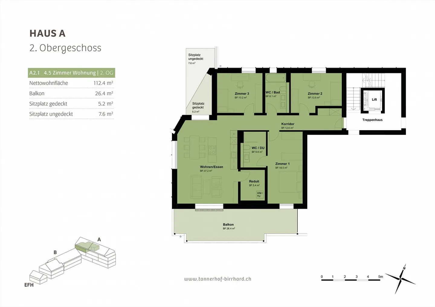 4.5 Room Condominium in the Center of Birrhard AG - Photo 9 of 9