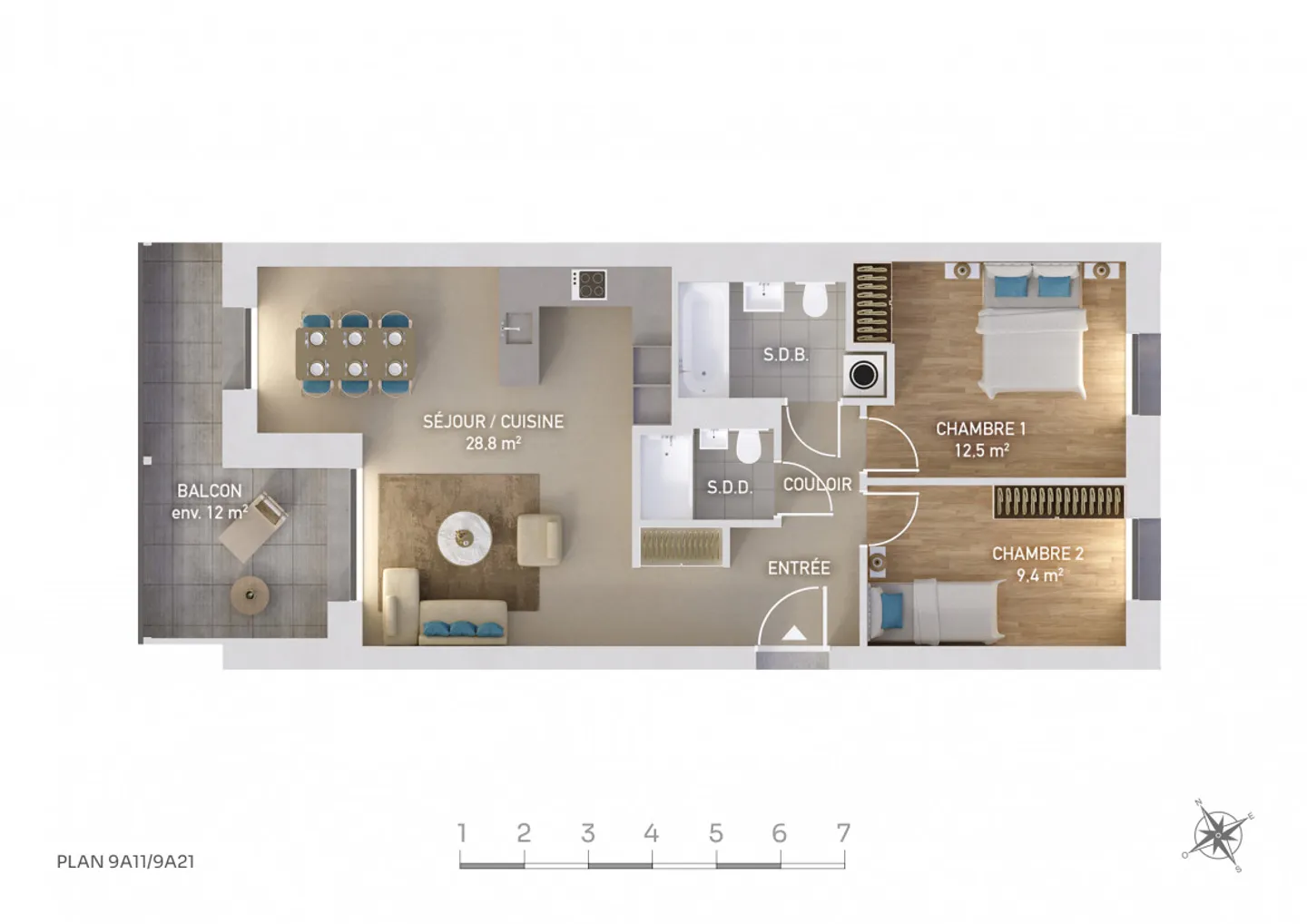 Appartement contemporain à Collonge-Bellerive - Photo 6 sur 6