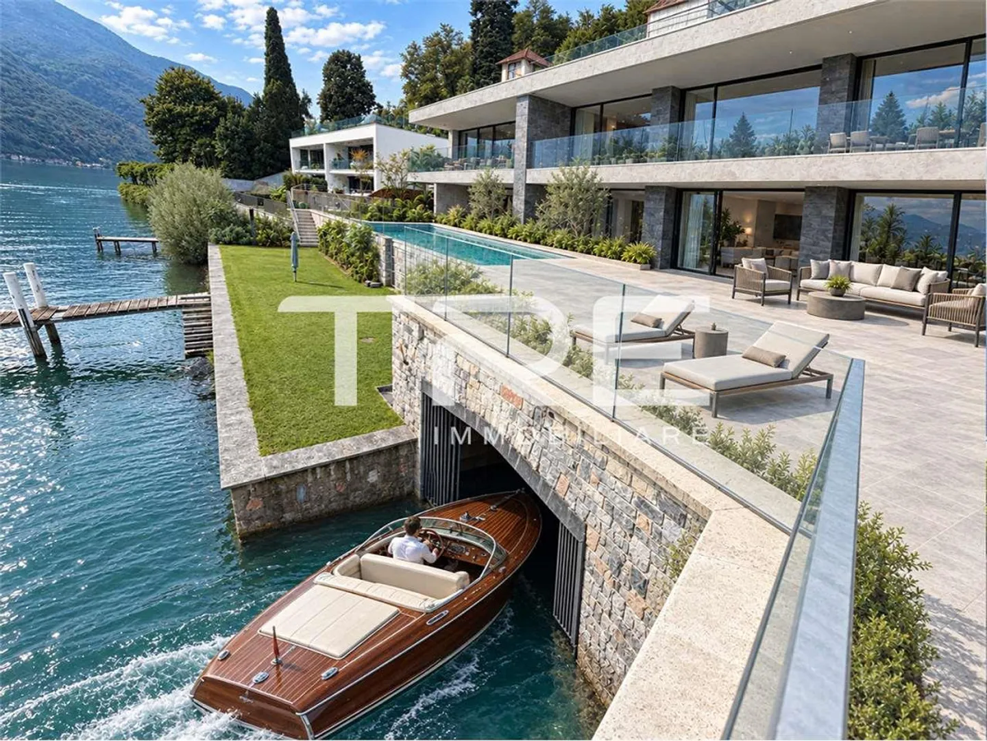 New VILLA FACING THE LAKE with TWO private DOCKS - Photo 1 of 13