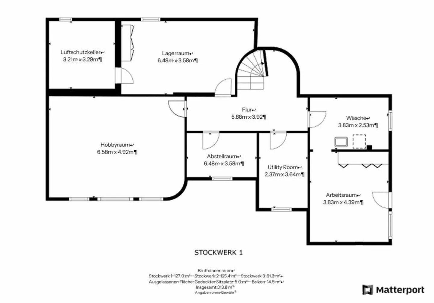 Grosszügiges 6.5-Zimmer Einfamilienhaus mit grosszügigem Garten am Heinzenberg - Foto 17 von 19
