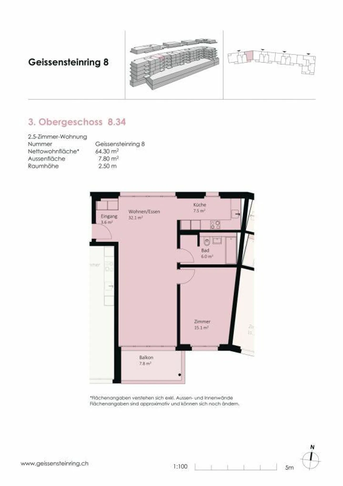 Moderne Wohnung in Luzern - Foto 5 von 8