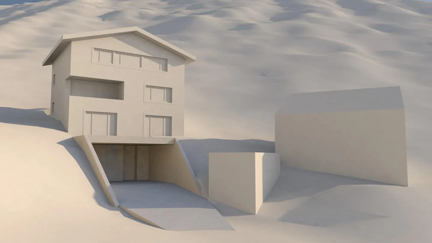 Baulandparzelle mit genehmigtem Projekt - Foto 4 von 6