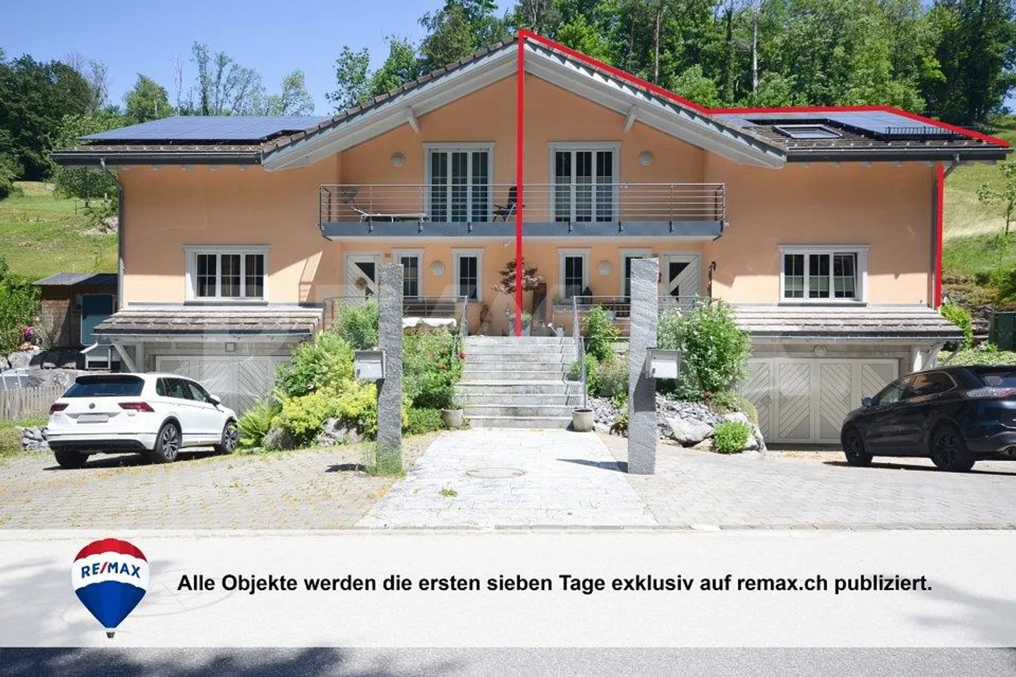 Casa bifamiliare per famiglie di 5,5 stanze in prossimità della natura a Kobelwald - Foto 1 di 13