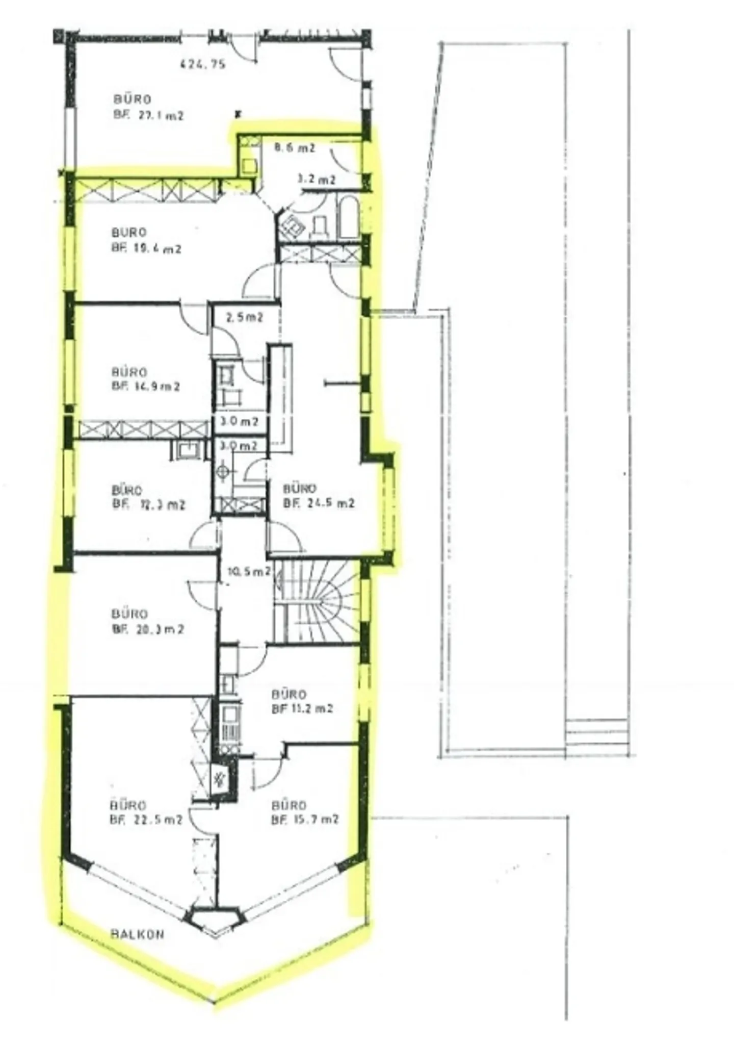 «Büro an bester Lage zu vermieten (befristet bis 30.09.2030)» - Foto 1 von 3