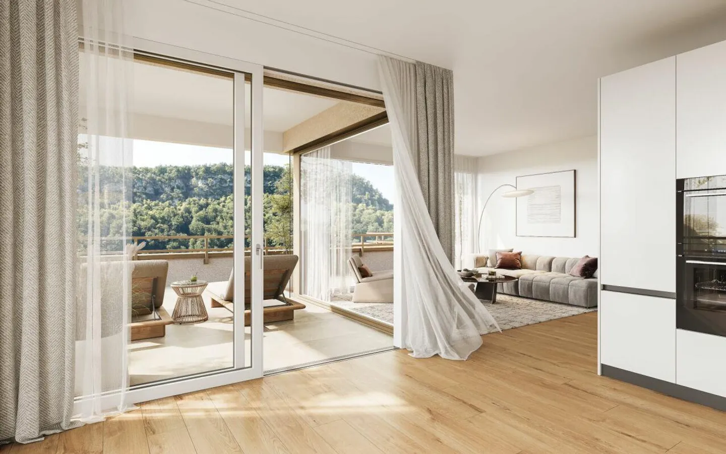 Natürlich wohnen - 3.5-Zimmer-Wohnung mit sonnigem Balkon - Foto 3 von 8