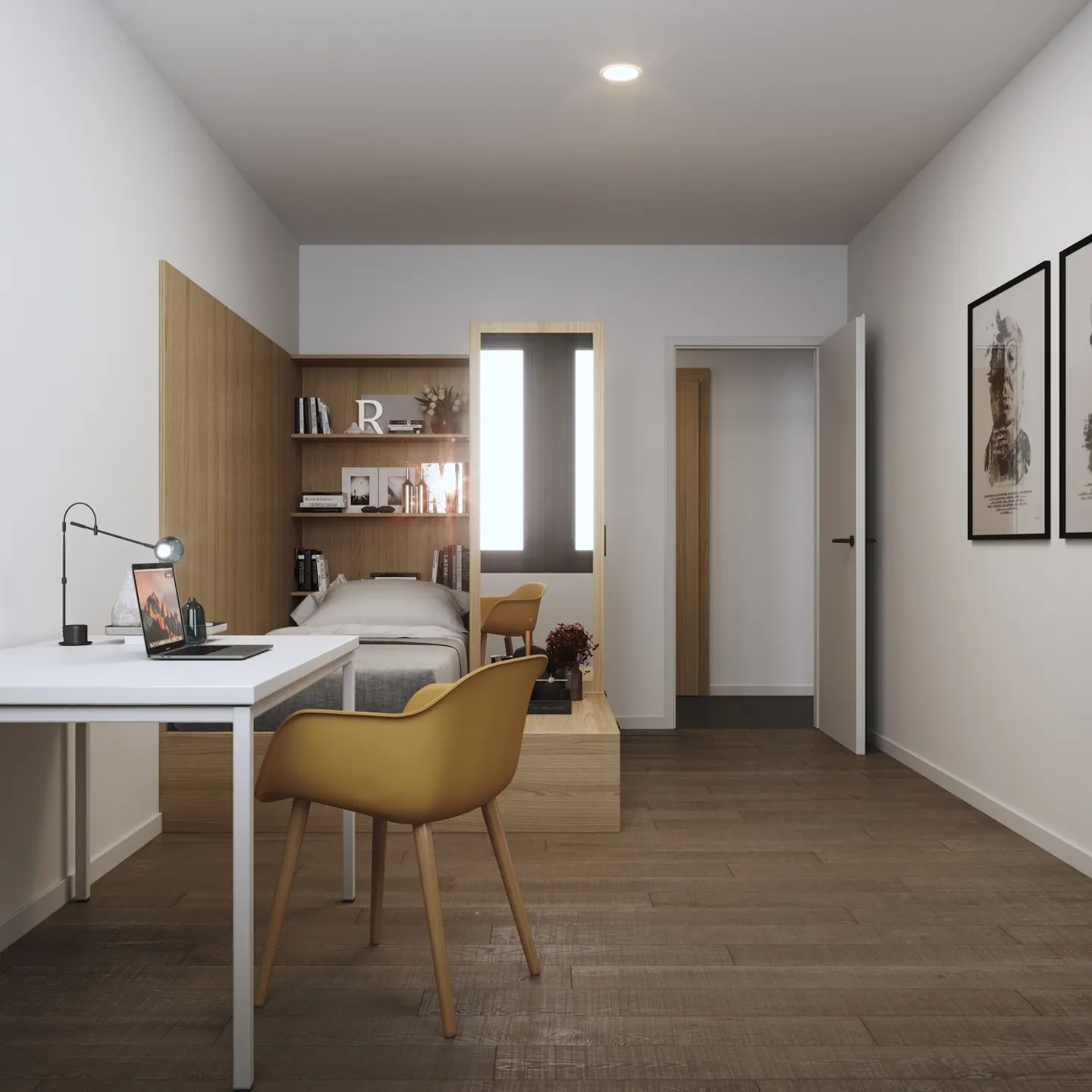 Furnished room in shared apartment of 108m2, 4 roommates - Photo 8 of 12