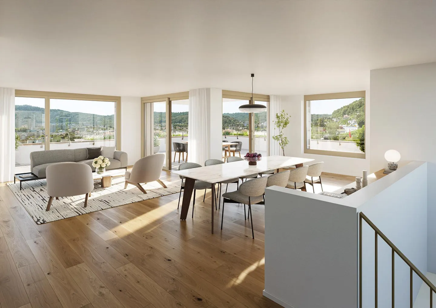 Modernes Terrassenapartment mit Aussicht - Foto 3 von 10