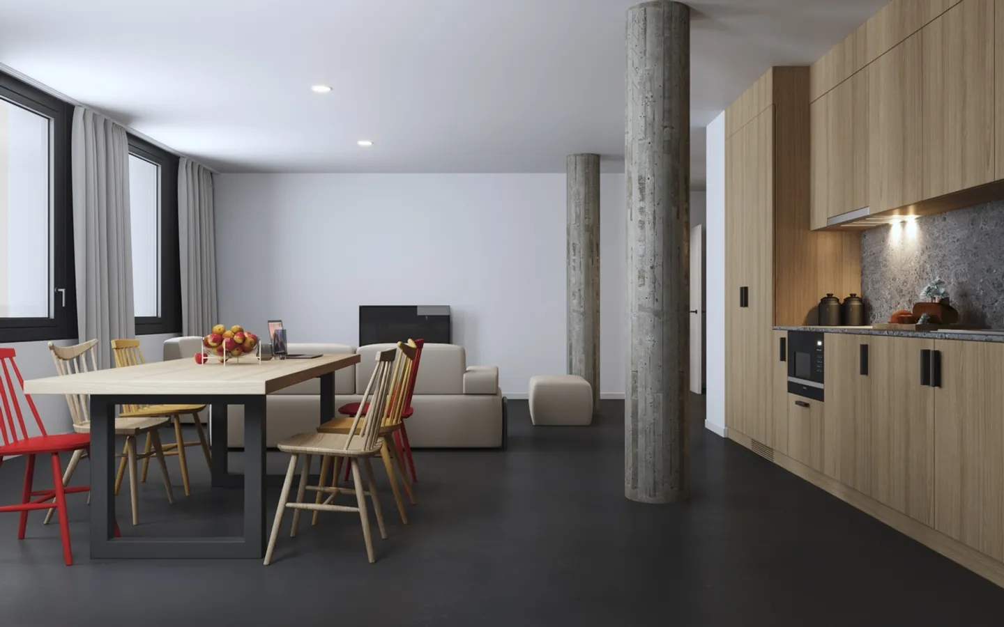 Furnished room in shared apartment of 108m2, 4 roommates - Photo 11 of 12