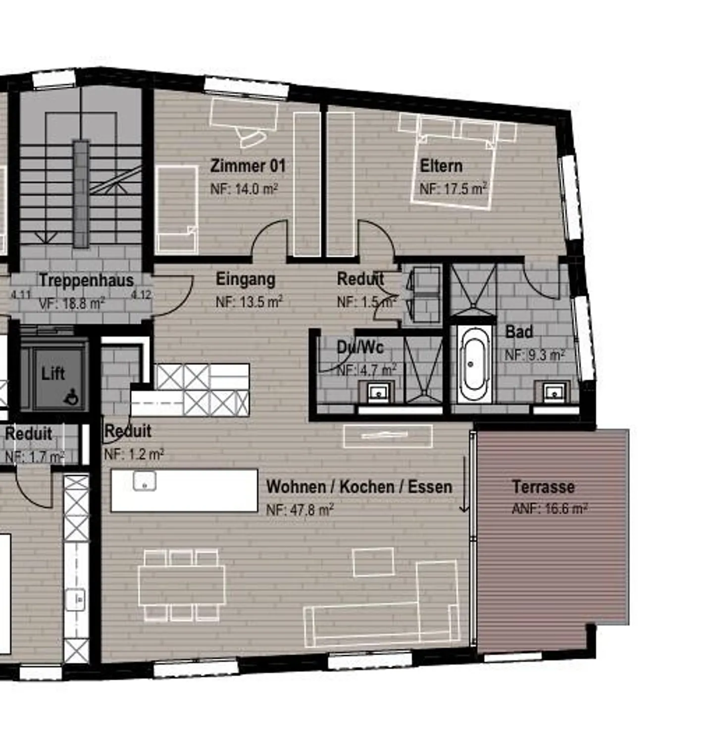 Modernes Apartment mit atemberaubendem Blick - Foto 6 von 6