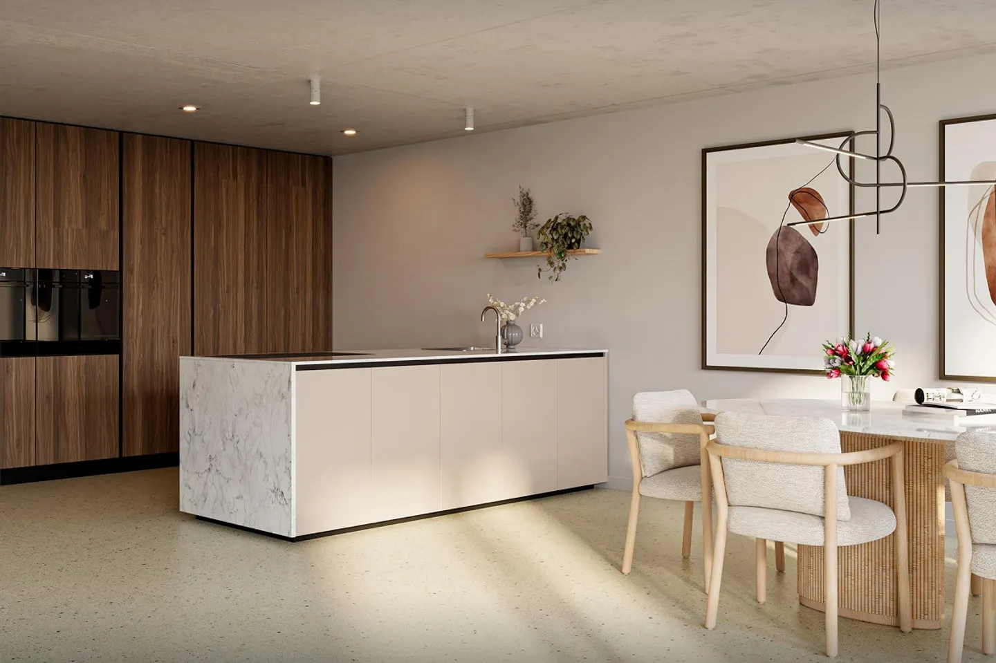 Appartement moderne de 3,5 pièces dans le quartier de Wollishofen - Photo 3 sur 5