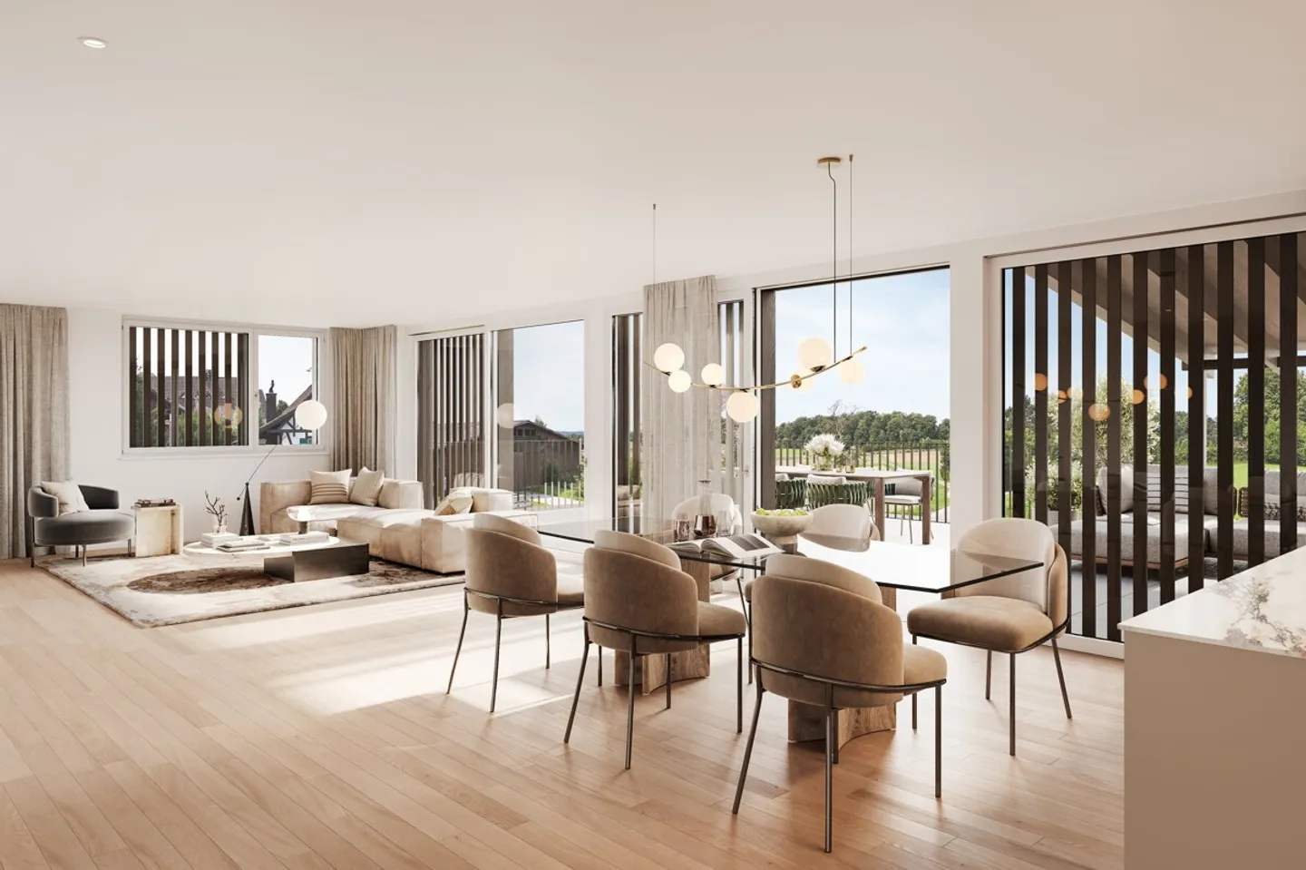 Neubauprojekt AUREUM - Stilvolle 2.5-Zimmer-Wohnung in Winkel - Foto 4 von 5