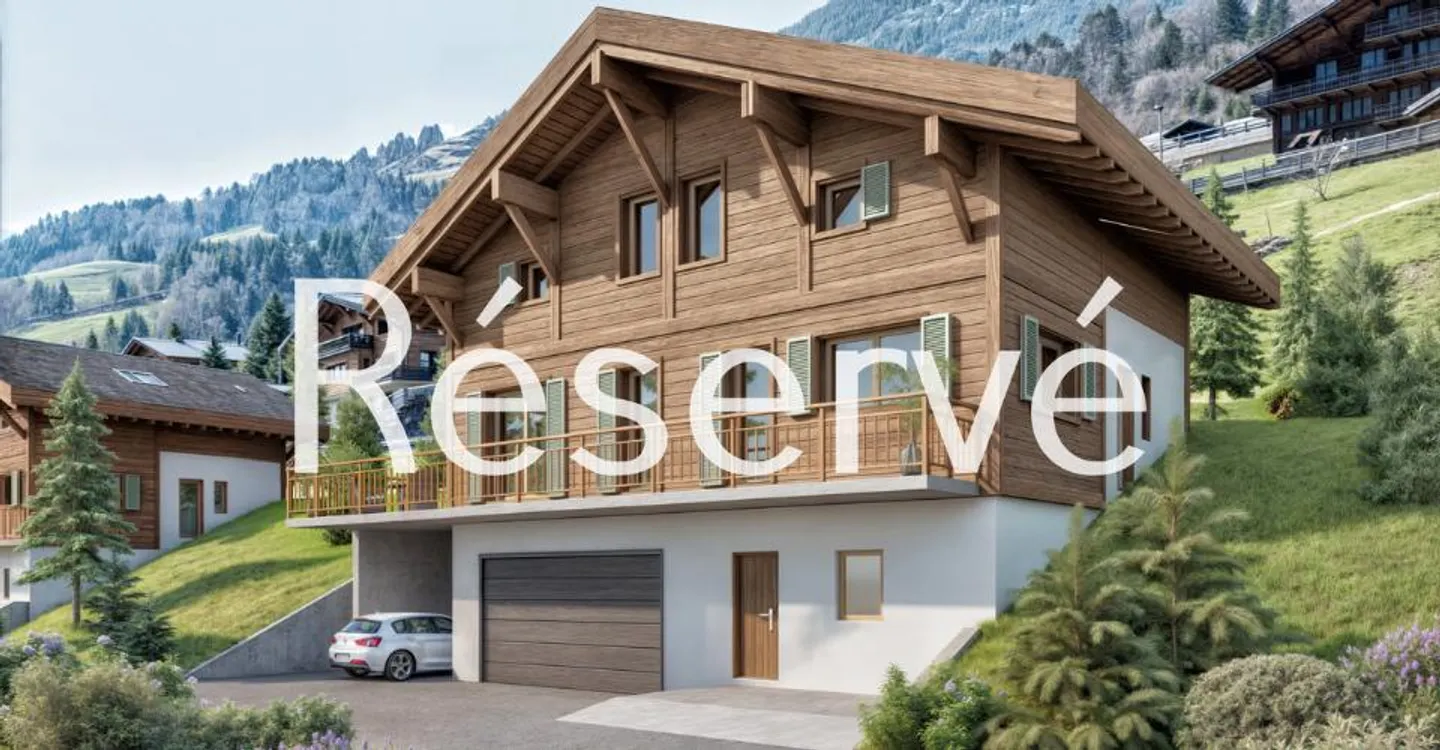 Grand chalet neuf avec balcon et parcelle de 1304 m² ! - Foto 1 di 10