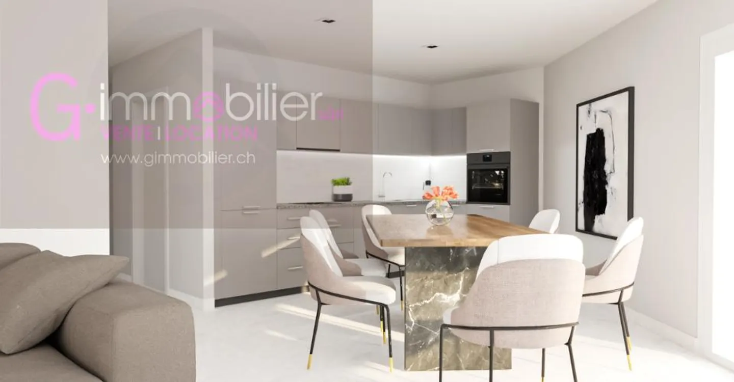 For sale in Monthey, 3.5 rooms of 104m2 on the 1st floor - Photo 4 of 13