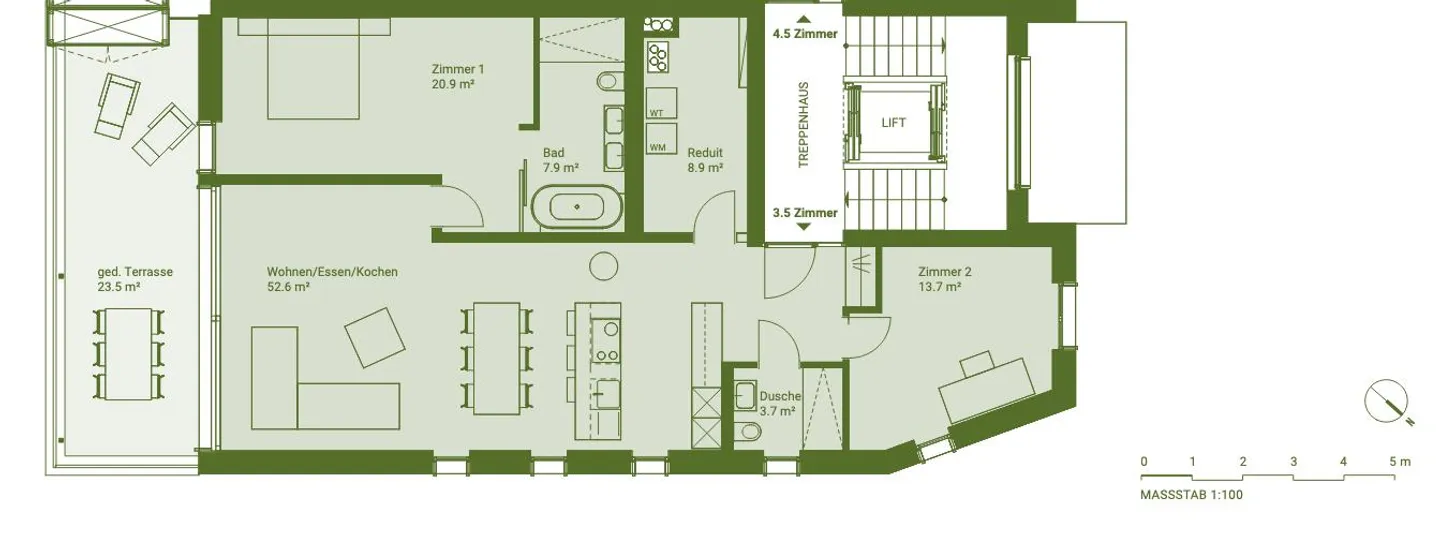 grosszügige 3.5 Zimmerwohnung an ruhiger und zentrumsnaher Lage - Foto 15 von 15