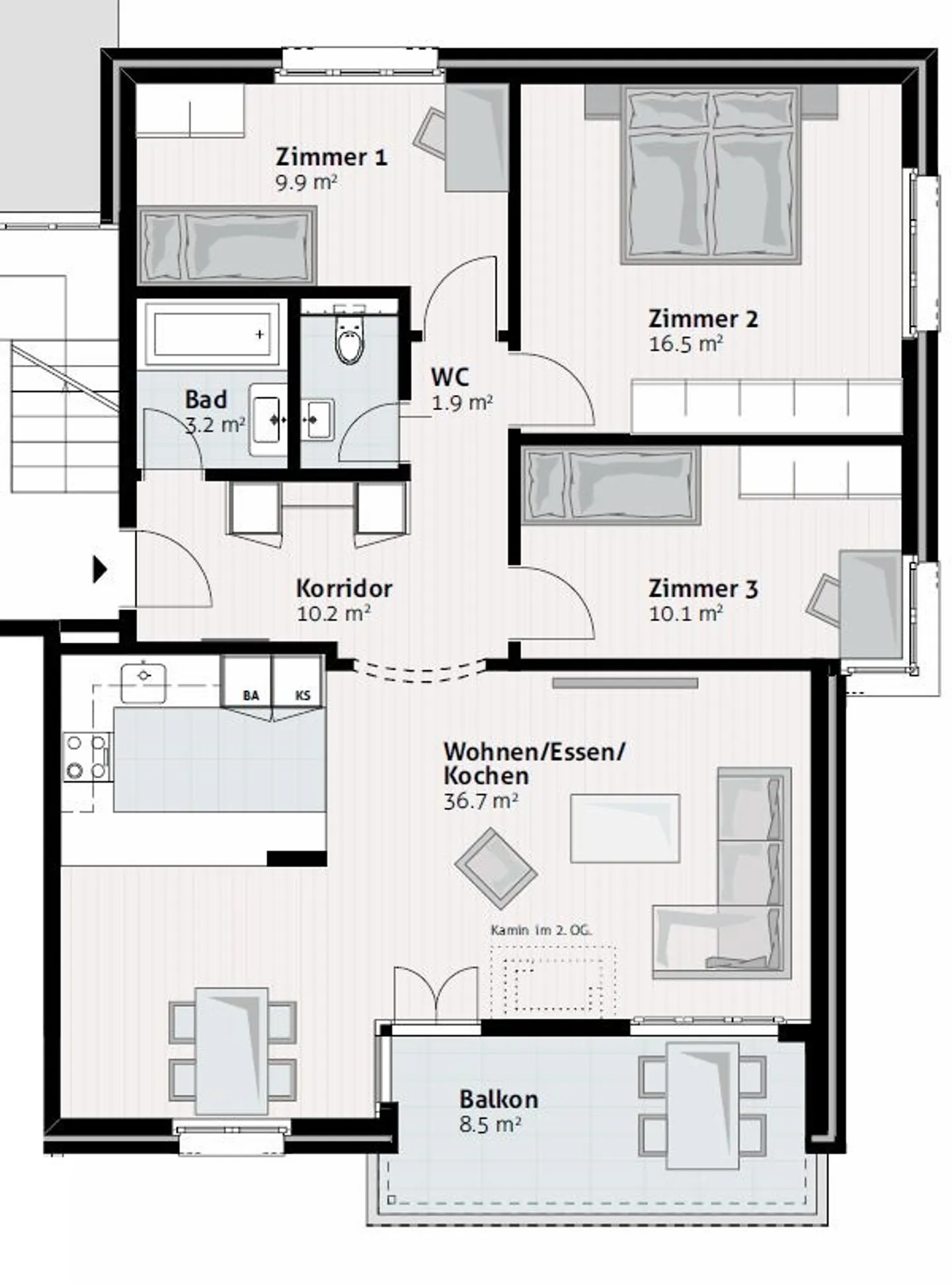 Appartamento familiare spazioso in un quartiere tranquillo! - Foto 7 di 7