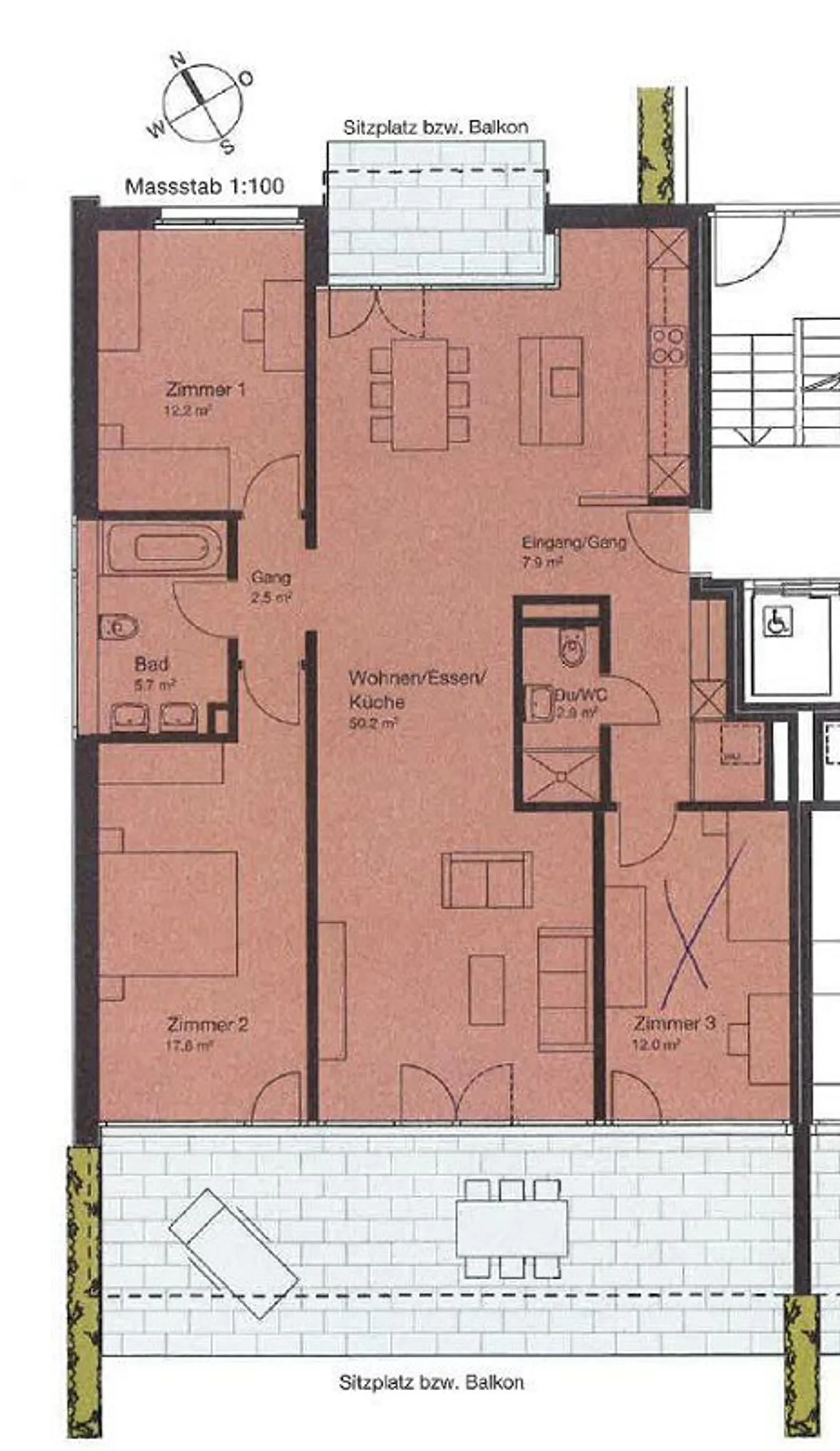 Moderne 4.5-Zimmer-Wohnung mit Balkon - Foto 13 von 13