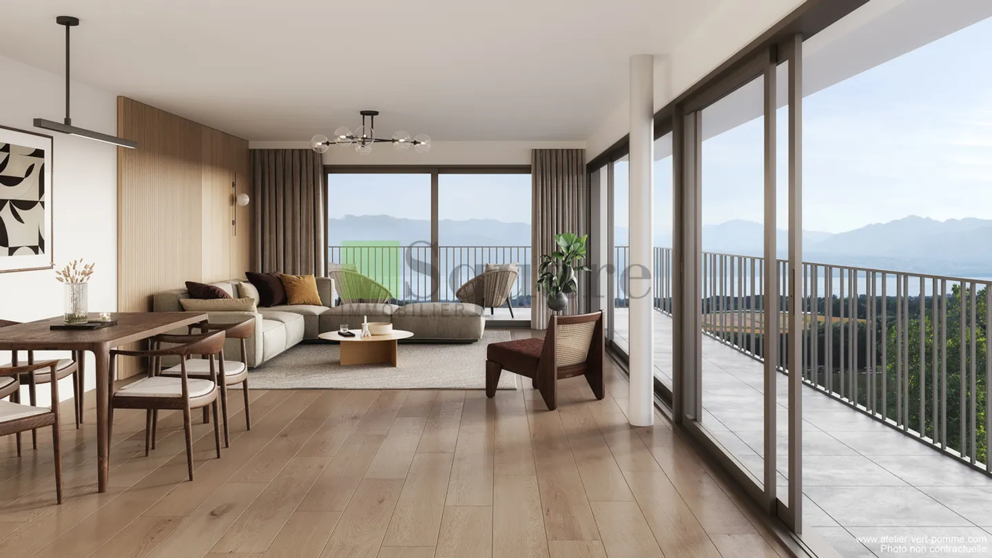 Magnifique appartement 2,5 pièces dans une nouvelle résidence au cœur des vignobles - Photo 1 sur 7