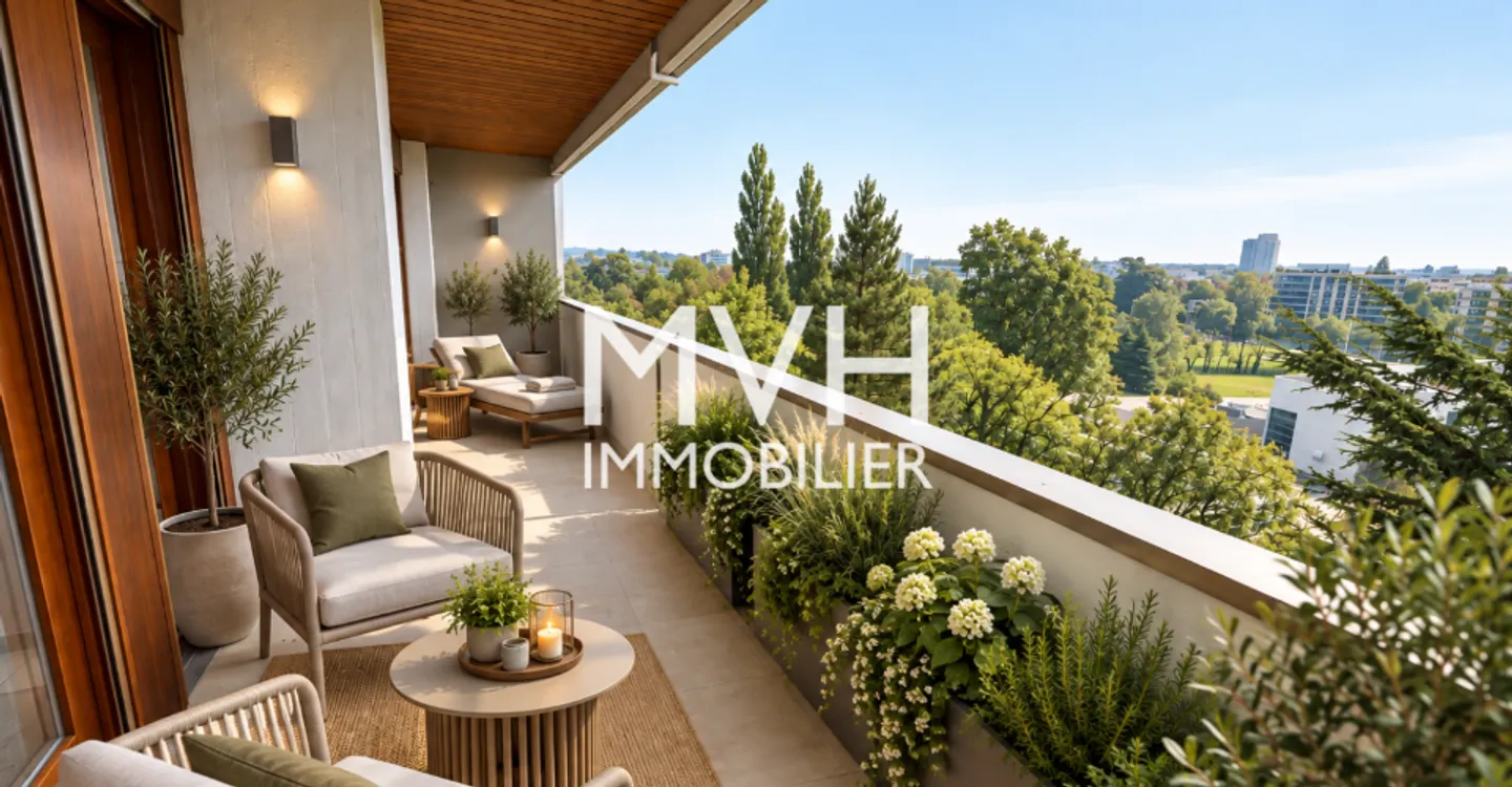 Appartement rénové avec vue Mont-Blanc - Photo 1 sur 7