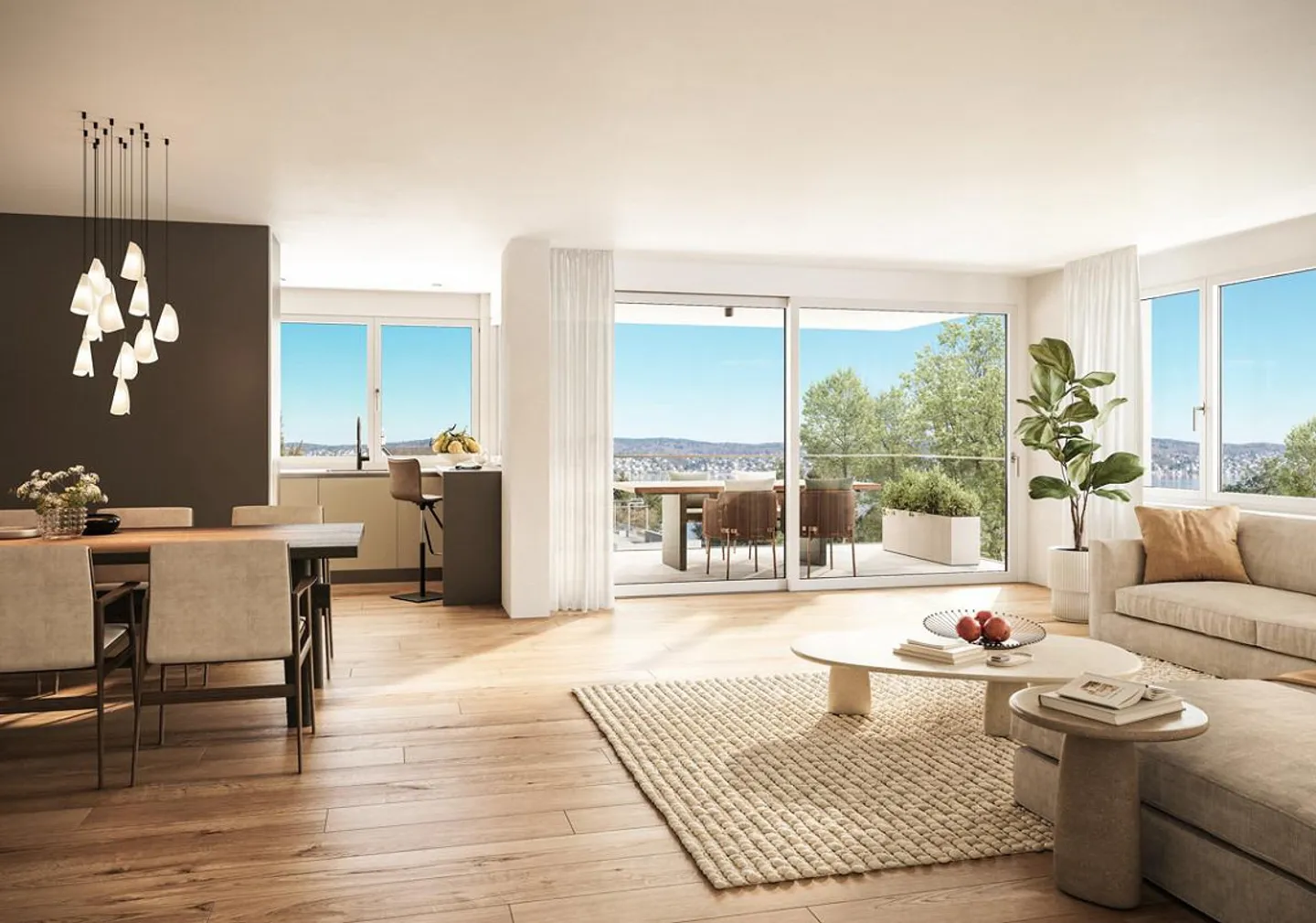 Projet de construction neuve Azuré : Appartement de 3,5 pièces de haute qualité au bord du lac - Photo 1 sur 6