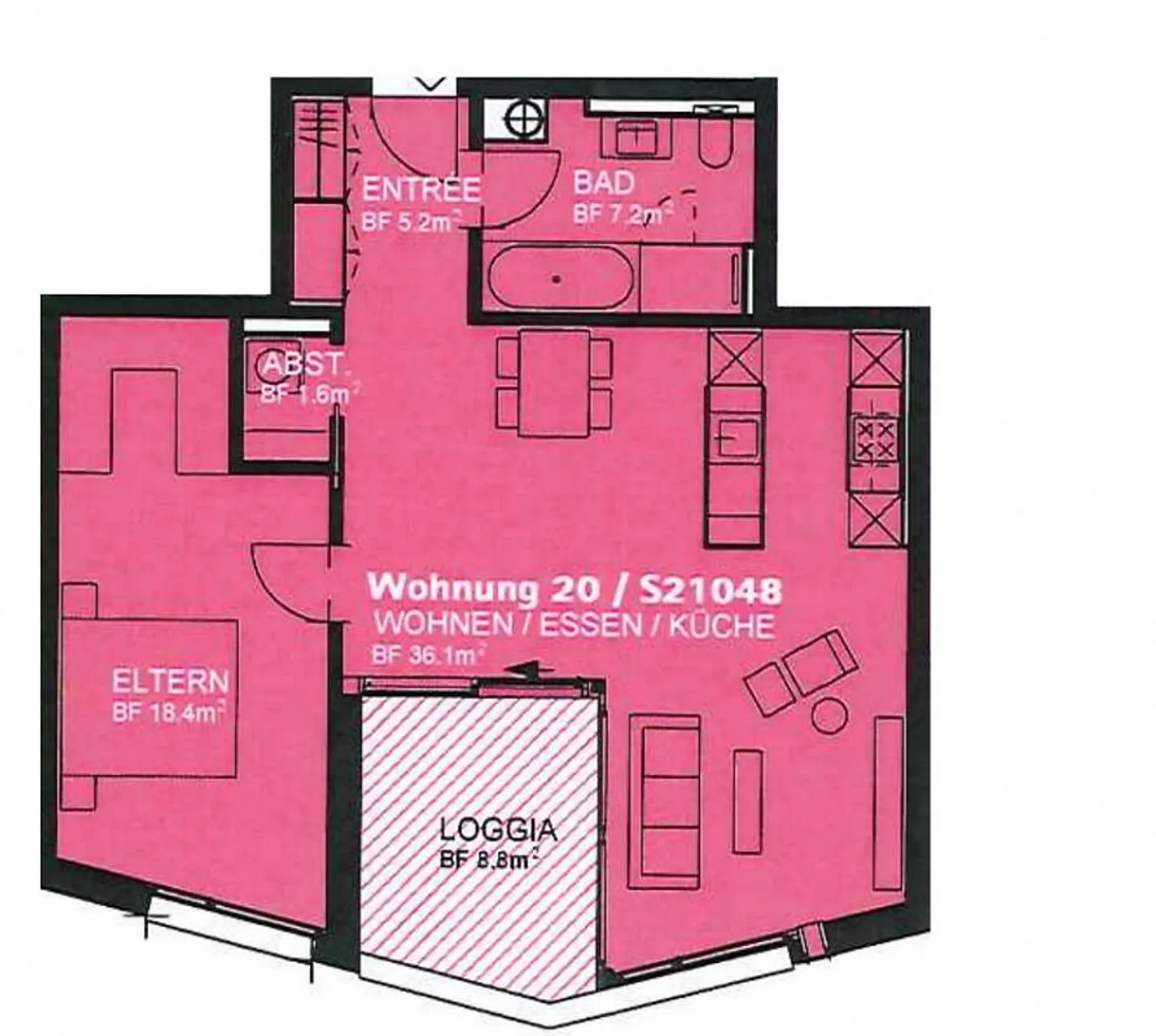 Moderne 2.5-Zimmer-Wohnung in Mels - Foto 12 von 12