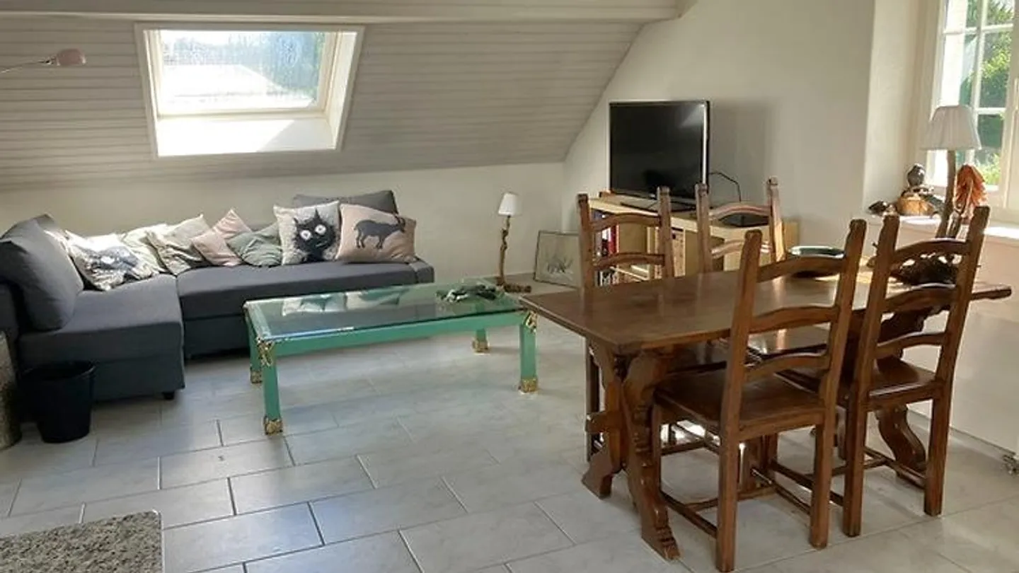 2½ ROOM ATTIC APARTMENT IN DIELSDORF (ZH), FURNISHED, TEMPORARY - Photo 1 of 10