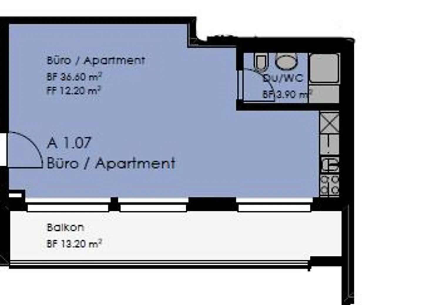 Single apartment in a central location - Photo 6 of 6