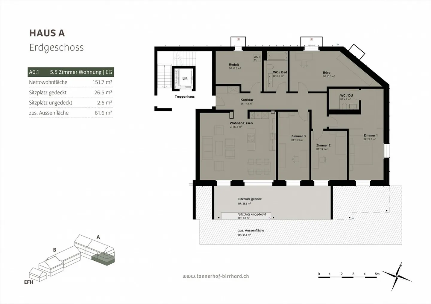 Stylish 5.5 Room Condominium in Birrhard AG - Photo 9 of 9