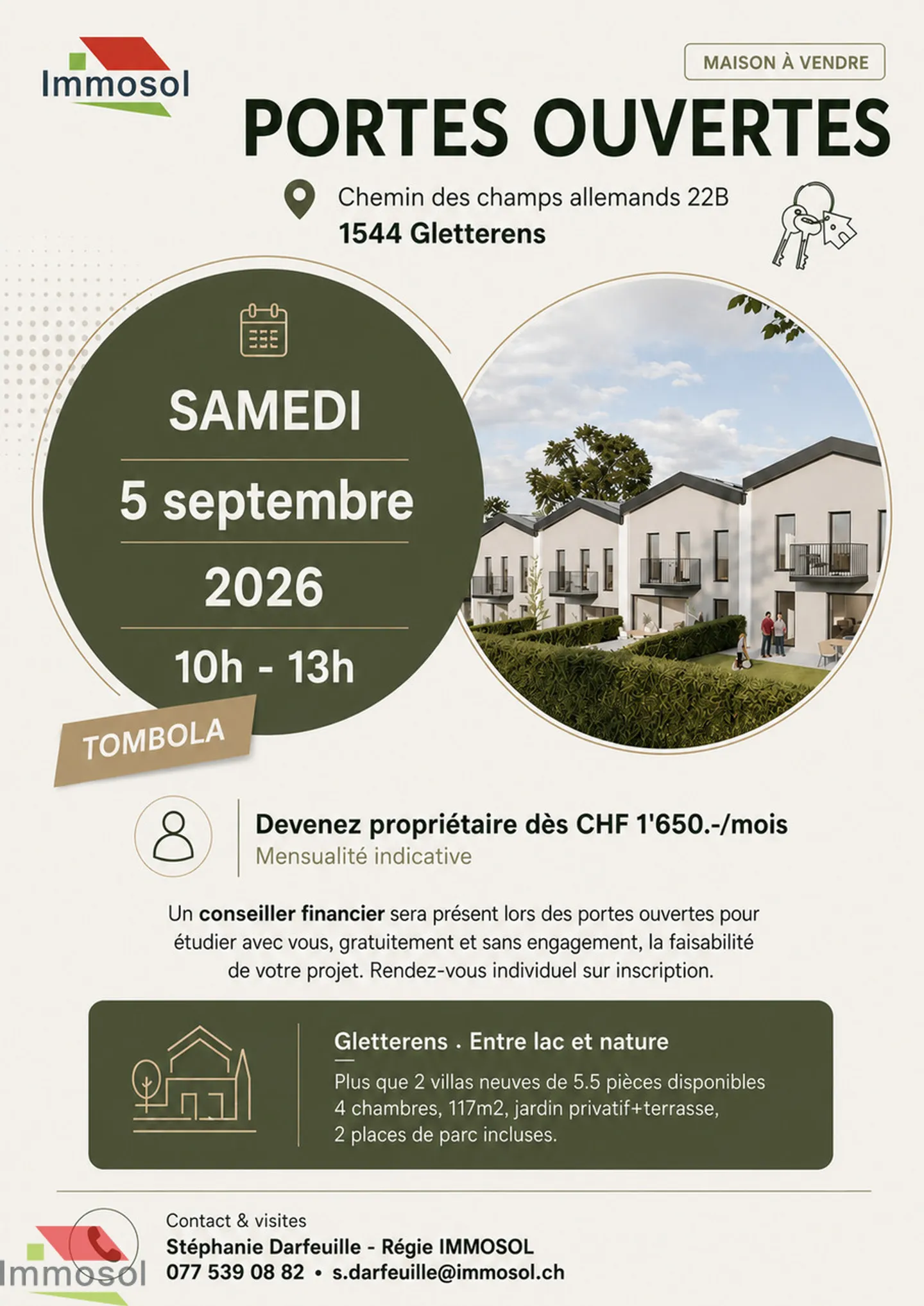 Villas contemporaines à Gletterens - Photo 2 sur 10