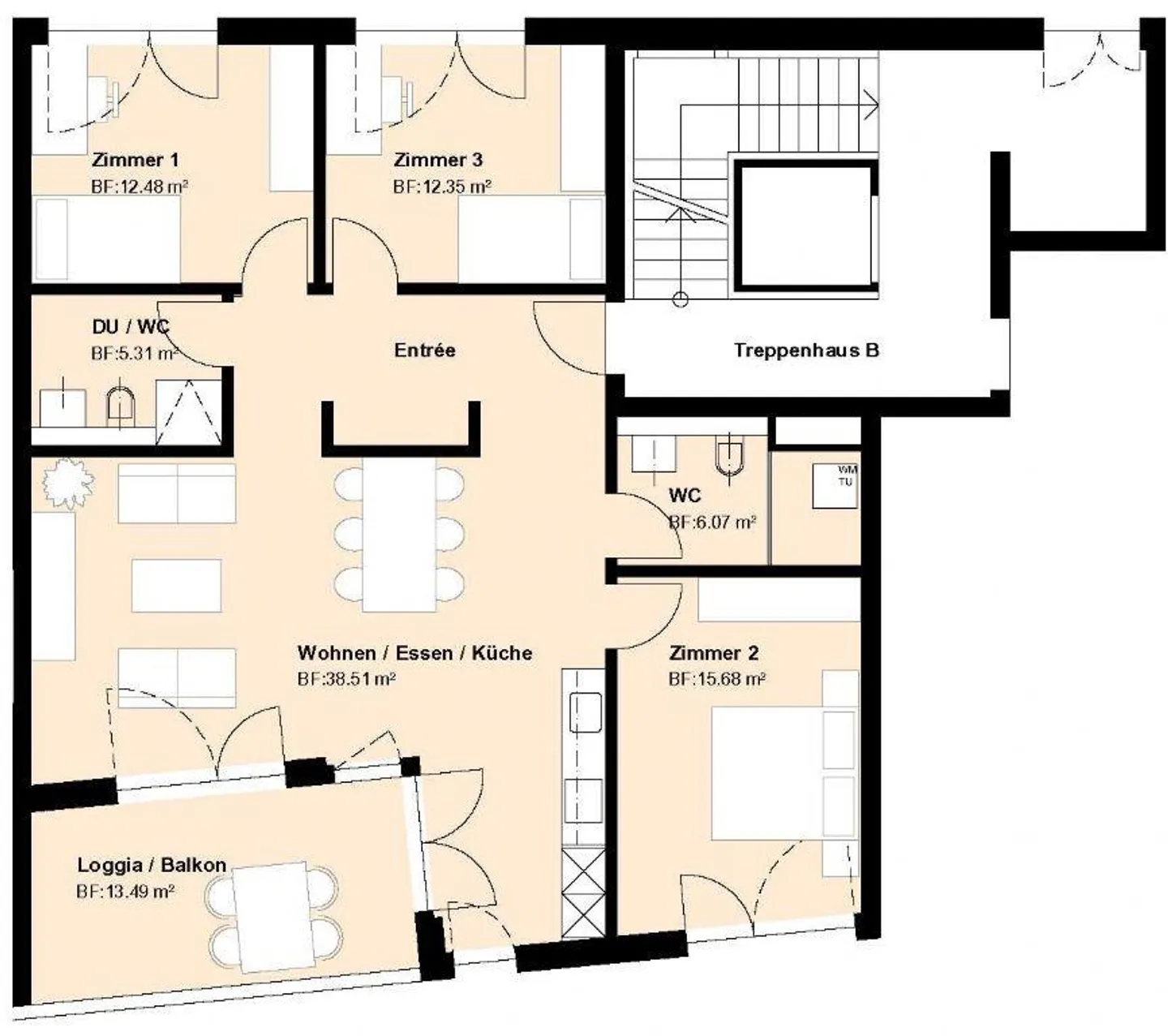 Modernes Apartment in Seengen - Foto 10 von 10
