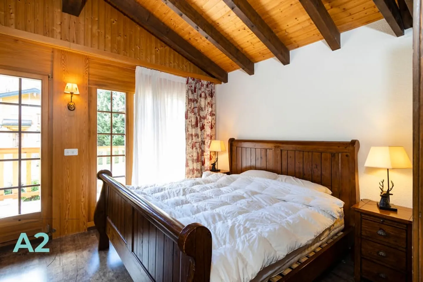 AFFITTO SETTIMANA / STAGIONE CHALET A SCHIERA CON GIARDINO VICINO A LE REGENT - Foto 7 di 13