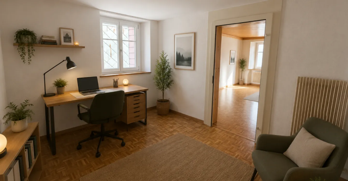 St-Imier, wunderschöner Duplex mit 4,5 Zimmern im 3. Stock mit Gemeinschaftsterrasse - Foto 3 von 11