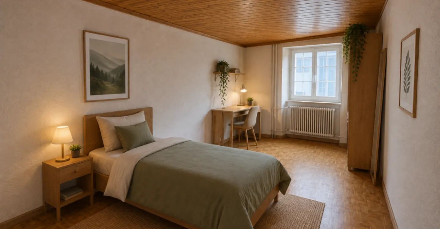 St-Imier, wunderschöner Duplex mit 4,5 Zimmern im 3. Stock mit Gemeinschaftsterrasse - Foto 5 von 11